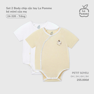  Set 2 Body chip cộc tay La Pomme bé mimi của mẹ 24326 La Pomme Bình Dương 