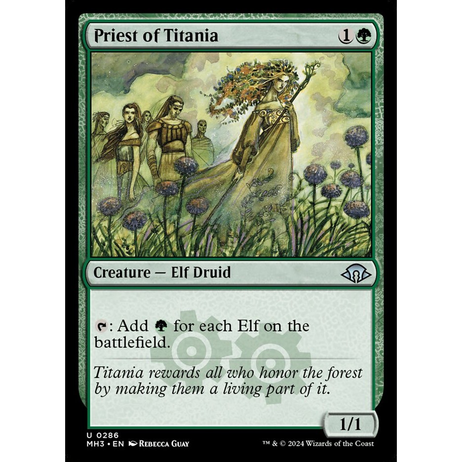 Priest of Titania - uncommon - normal - MH3 - 286 - (Uncom, Common) - Magic The Gathering