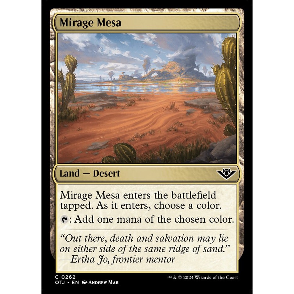 Mirage Mesa - common - normal - OTJ - 262 - Land (Common) - Magic The Gathering