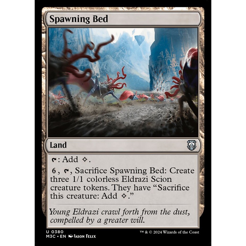 Spawning Bed - uncommon - normal - M3C - 380 - Land (Common) - Magic The Gathering