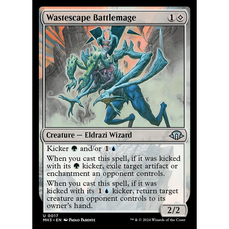Wastescape Battlemage - uncommon - normal - MH3 - 17 - (Uncom, Common) - Magic The Gathering