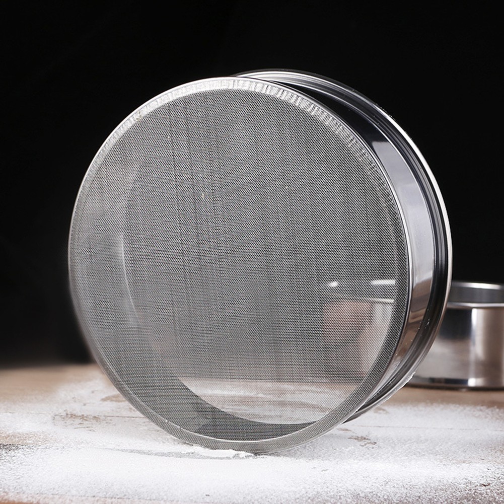 【BPLC】15/20/25/30cm Rây bột bằng thép không gỉ rây tròn 40 lưới dụng cụ nướng màn hình siêu mịn