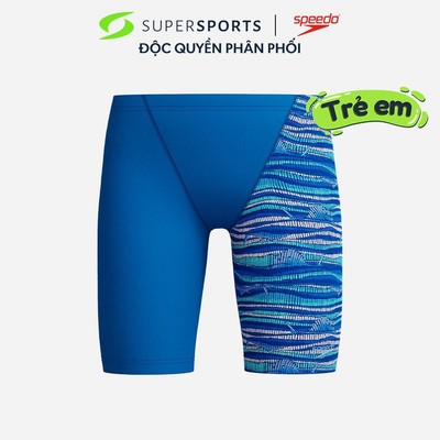 Quần Bơi Bé Trai Speedo Allover Leg V Cut - Xanh Dương - 8-00316118661