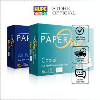 Giấy A4 PaperOne 500 tờ Giá rẻ DL 70 gsm/80 gsm trắng sáng (1 ram) dày dặn, tiện ích