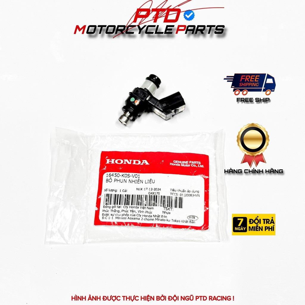 BỘ PHUN NHIÊN LIỆU, HÀNG CHÍNH HÃNG HONDA VIỆT NAM ( 16450-K0S-V01  )