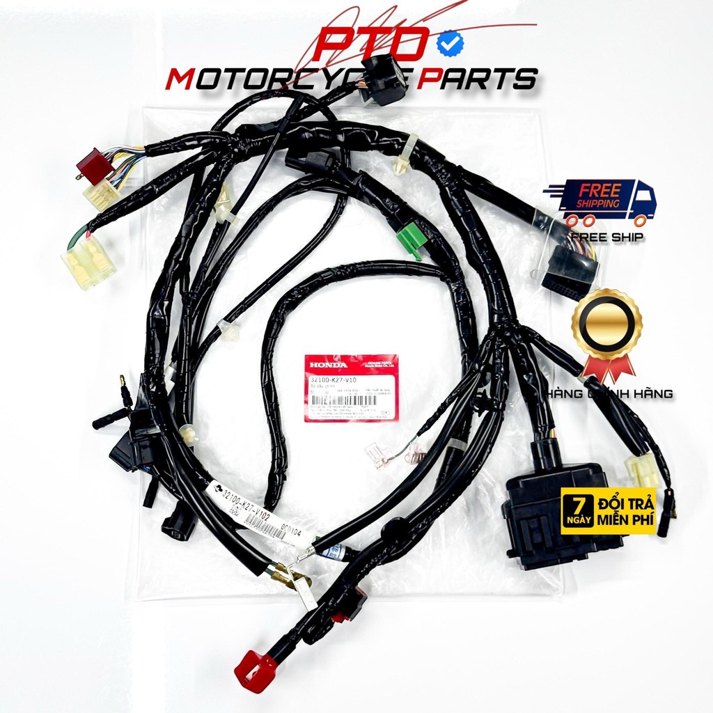 DÂY ĐIỆN SƯỜN HONDA , HÀNG CHÍNH HÃNG HONDA VIỆT NAM K27 ( 32100 - )