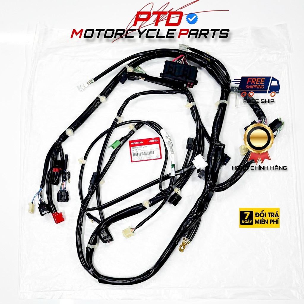 DÂY ĐIỆN SƯỜN HONDA , HÀNG CHÍNH HÃNG HONDA VIỆT NAM K66 ( 32100-K66-V10 )