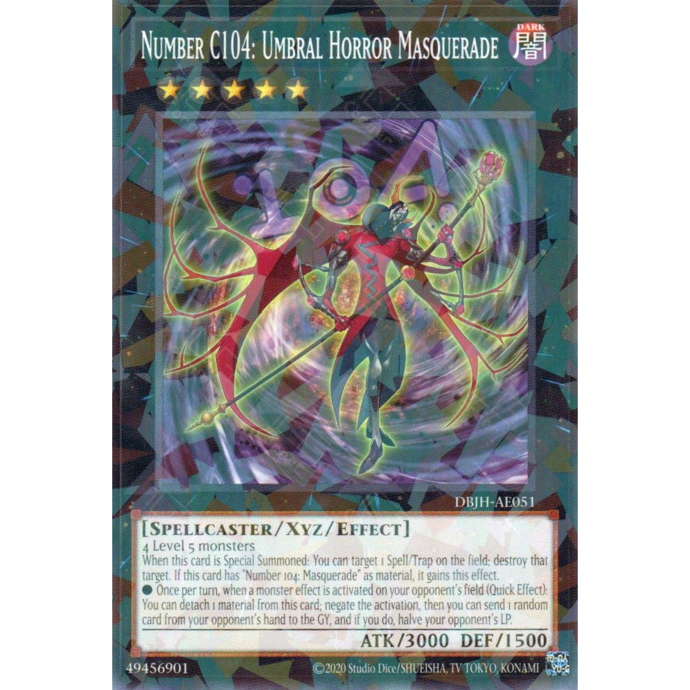 Thẻ bài Yugioh - DBJH-AE051 - Number C104: Umbral Horror Masquerade