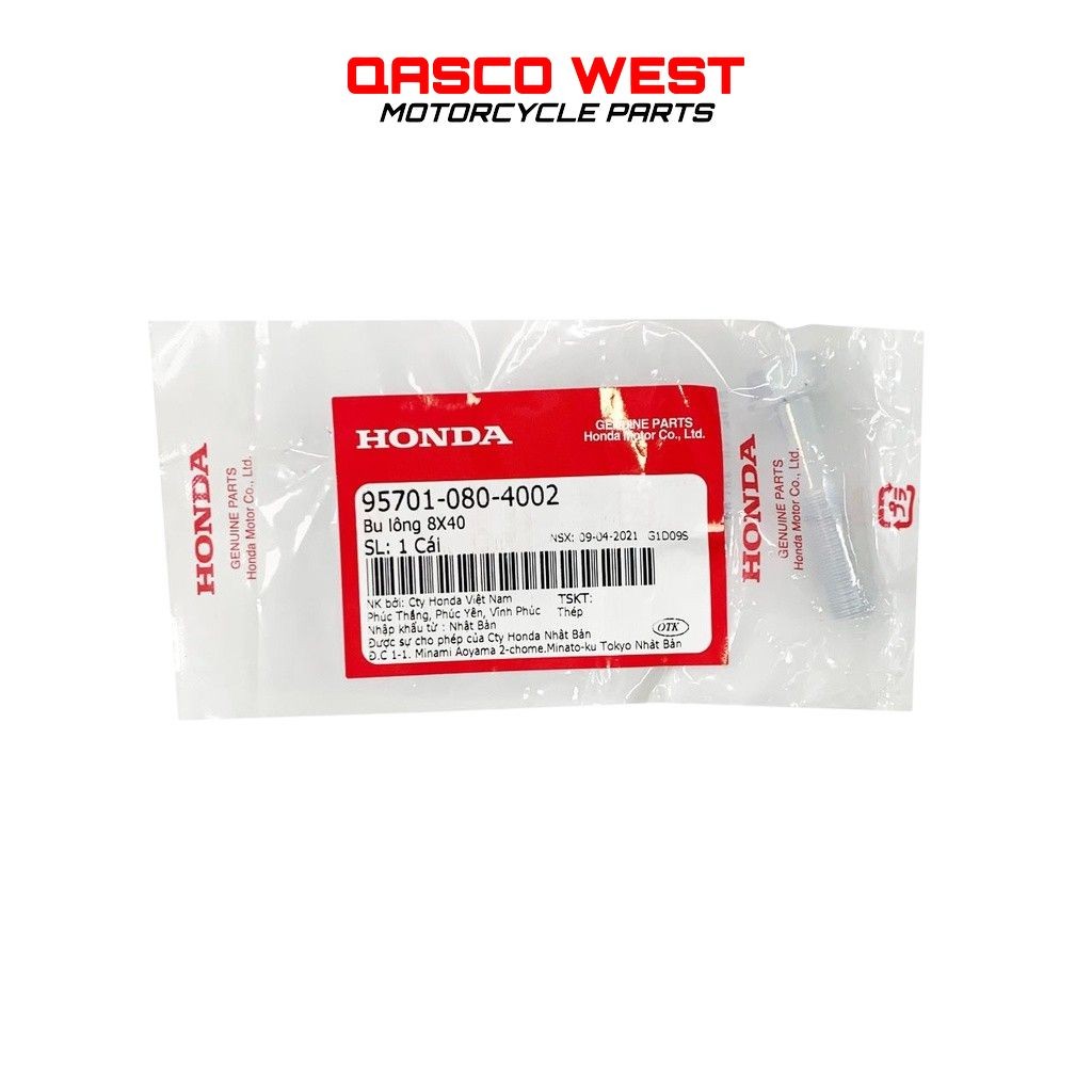 Bu lông HONDA nhiều dòng xe 8x40  _(957010804002)/ H876