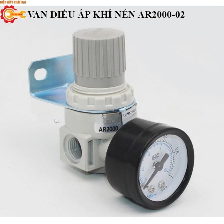Van Điều Áp Khí Nén AR2000-02, Chính Hãng, Bảo Hành 6 Tháng