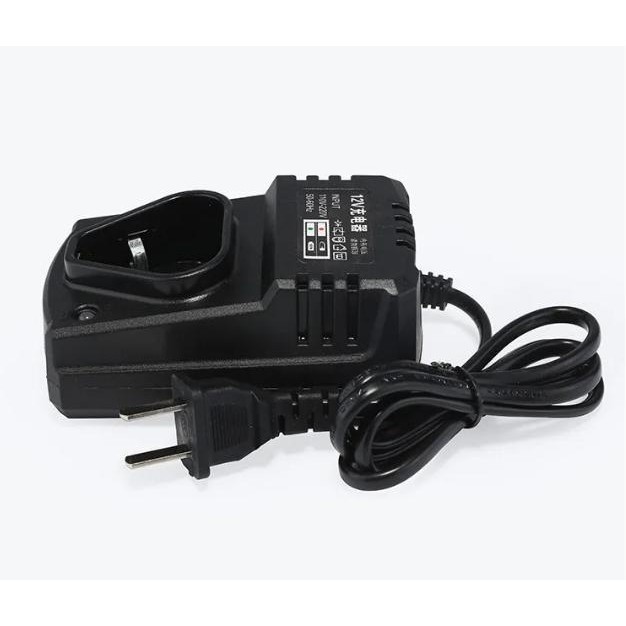 Pin Máy Khoan Pin V3 - 12V Và Cốc Sạc Pin 12V - Đầu Tiếp Xúc 3 Cực Hình Tam Giác, Tự Động Ngắt Khi Đ