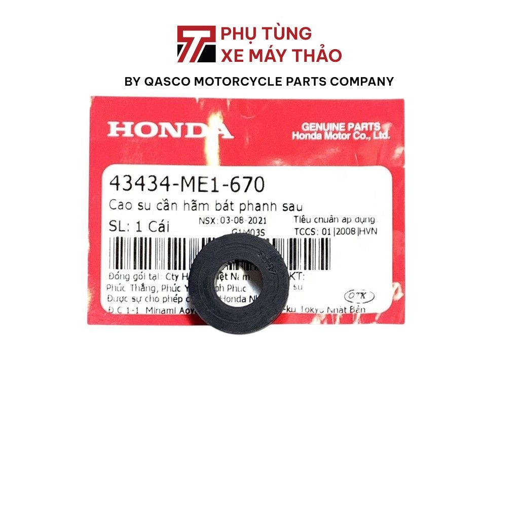 Cao su cần hãm bát phanh sau HONDA nhiều dòng xe   |43434-ME1-670_1177