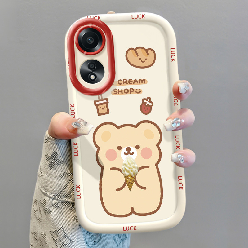 Ốp Lưng OPPO A58 4G A78 4G A58 5G A58X 5G A78 5G A1X 5G A2X 5G Ốp Silicon Case Gấu Nhỏ KL0240