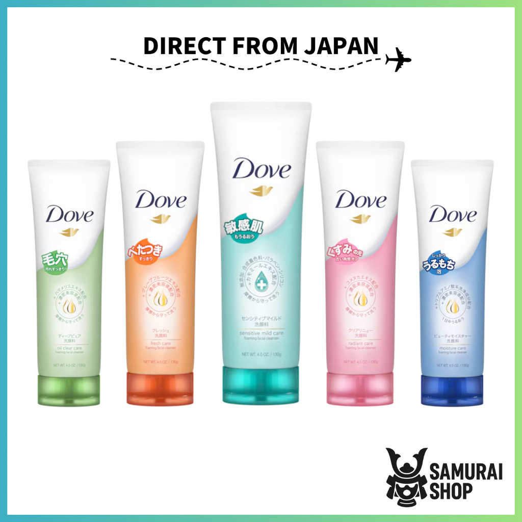[Facial Cleanser] Dove Fluffy whipped/ 130g/ Deep Moisture, Deep Pure, Greasiness, Pores, Fresh/ Dir