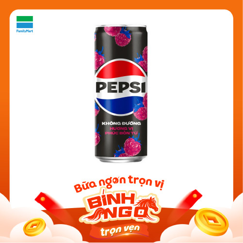 Pepsi Phúc Bồn Tử Không Calo Lon 320ML