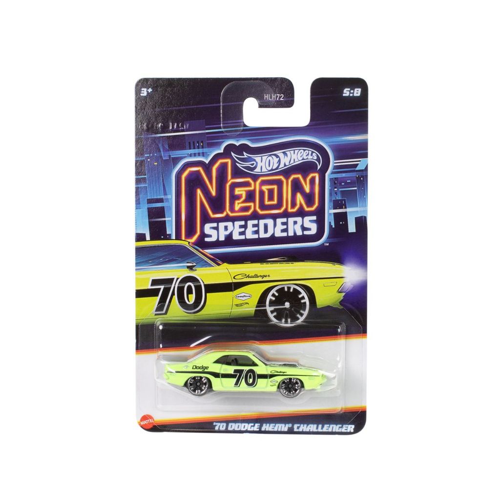 Đồ Chơi Siêu Xe Neon Speeders - 70 DODGE HEMI CHALLENGER HOT WHEELS JKX97/HLH72