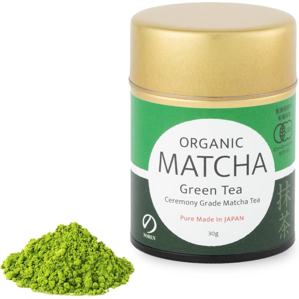 In stock, Noren Organic Matcha Usucha / Made in Japan, Uses Tencha, Pesticide-Free, Organic Tea Leav