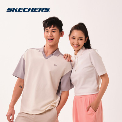 Short Sleeve Polo Nam Skechers Cali Summer Iconic Short Sleeve Polo - SL126M201-0001