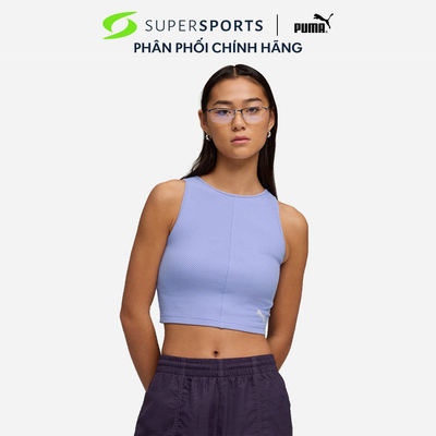 Áo Ba Lỗ Nữ Puma Wardrobe Essentials Ribbed Crop - 62976560