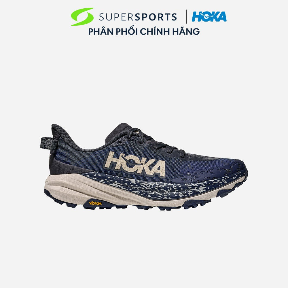 Giày Chạy Trail Nam HOKA Speedgoat 6 Wide - Xanh Navy - 1147830-CDN