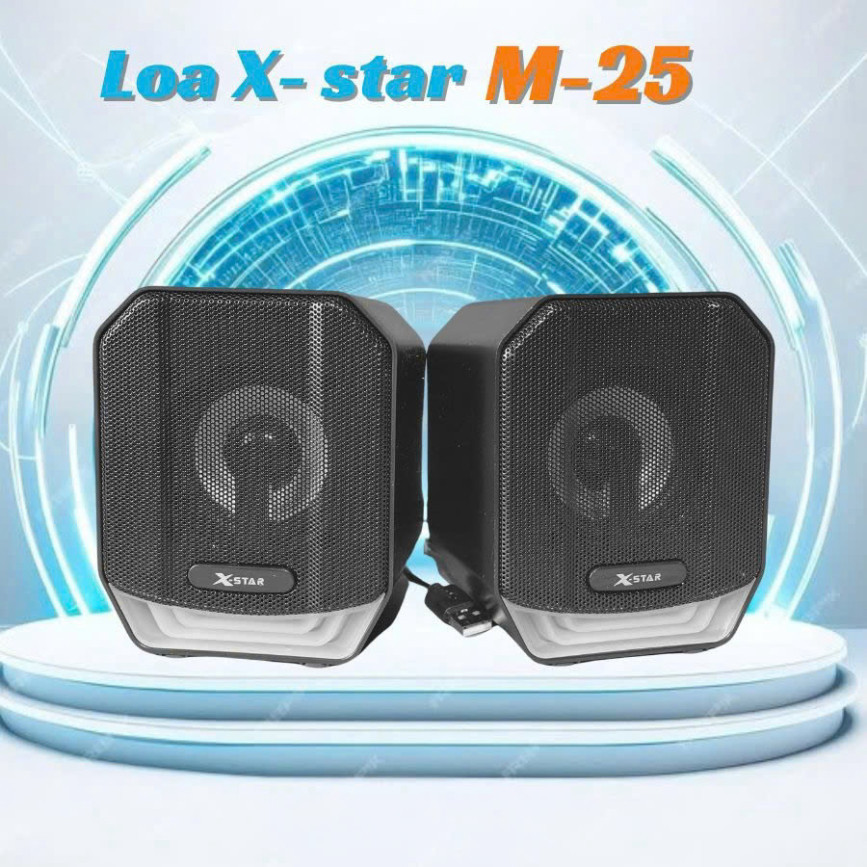 Smartlink Tech Loa PC Xstar M25 với đèn LED phát sáng nổi bật âm thanh sống động phong cách hiện đại