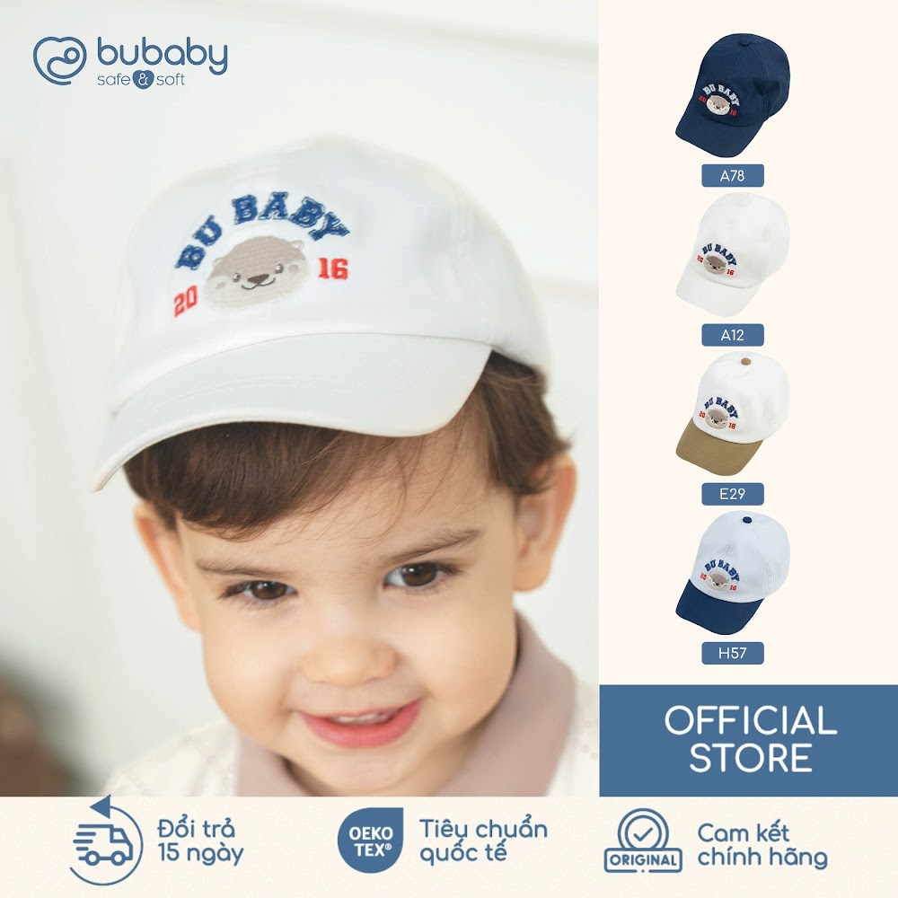 BU Baby Phụ kiện Mũ lưỡi trai Bu Ponie thời trang cá tính | Quần áo sơ sinh cao cấp mềm mịn | AKK190000