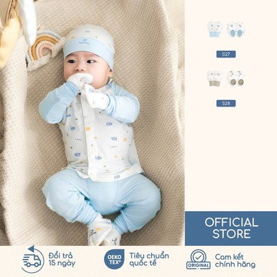 BU Baby Phụ kiện Bộ bao chân, bao tay Free size newborn xinh yêu | Quần áo sơ sinh cao cấp mềm mịn | AVS400001