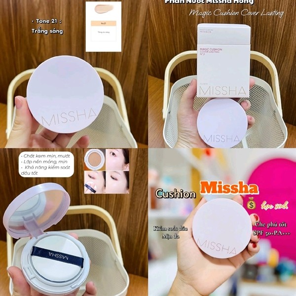 Phấn nước cushion Missha Magic Cushion Cover Lasting