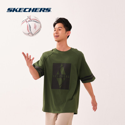 Raglan Tee Nam Skechers Game On Iconic Raglan Tee - SL126M215-03WF