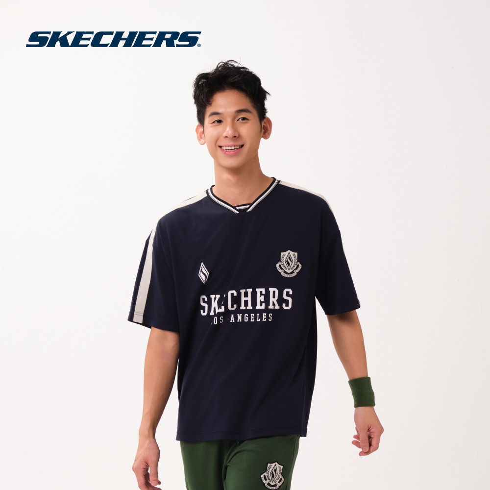 Áo Thun Tay Ngắn Nam Skechers Game On Iconic Short Sleeve Tee - SL126M213-002Z