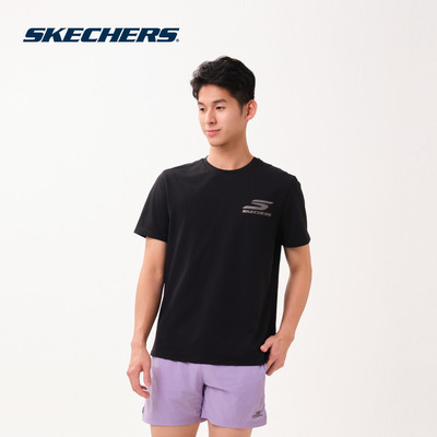 Áo Thun Tay Ngắn Nam Skechers Running Performance Short Sleeve Tee - SP126M110-0018
