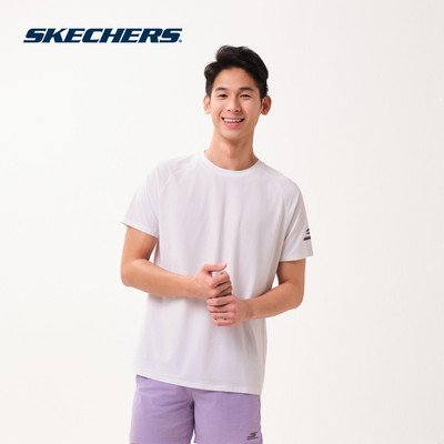 Raglan Tee Nam Skechers Walking Performance Raglan Tee - SP126M116-0019