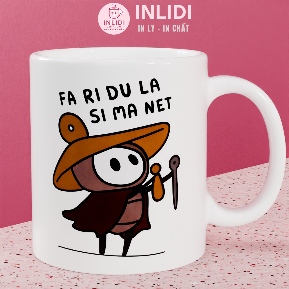 Ly Cốc Sứ Sherma Singing Pilgrim “Fa Ri Du La Si Ma Net” Hài Hước, Ly Uống Cafe Trà Sữa, Quà Tặng Bạ