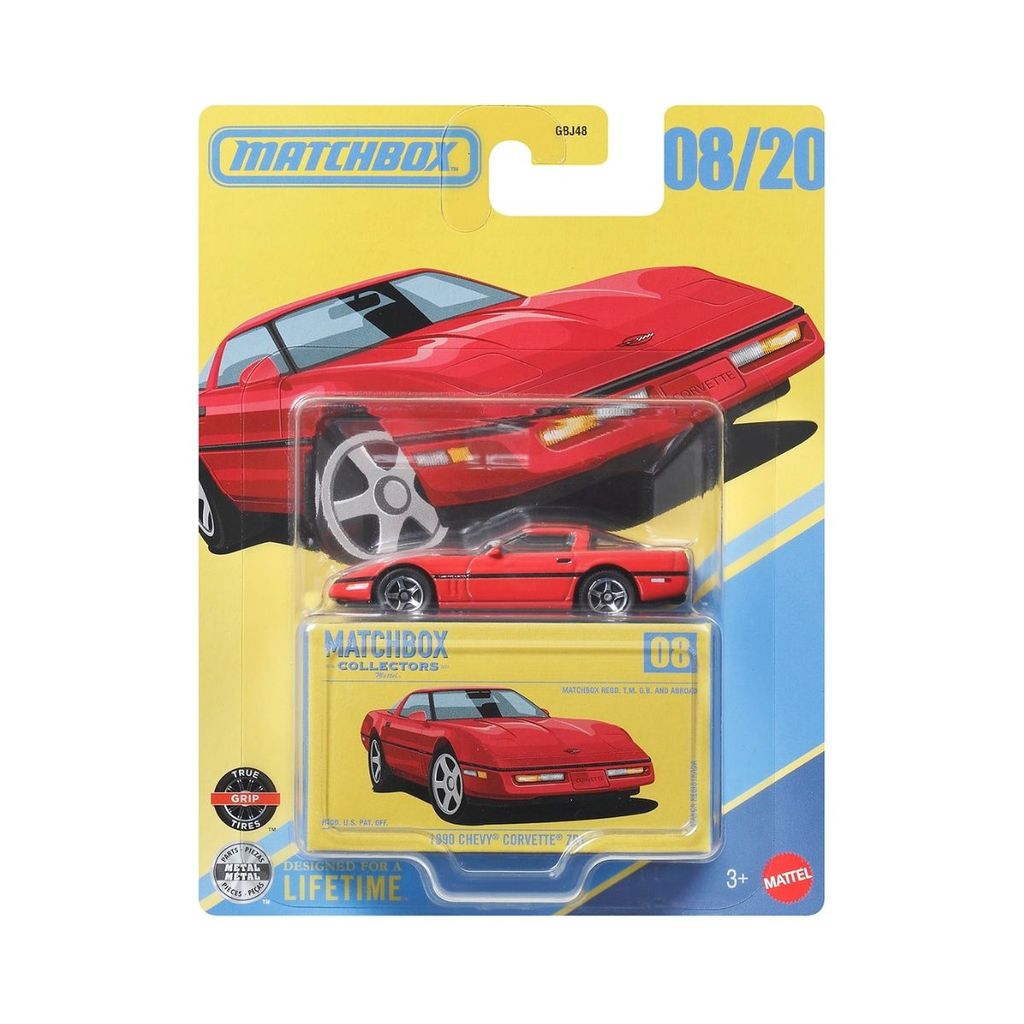 Đồ Chơi Siêu Xe Collector Hạng Sang Chevrolet Corvette ZR1 1990 (C4) MATCHBOX JJV94/GBJ48