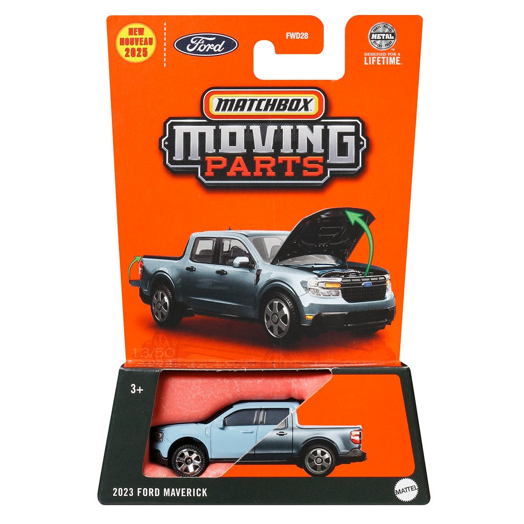 Đồ Chơi Siêu xe MATCHBOX Ford Maverick 2023 MATCHBOX Moving Parts JBW65/FWD28