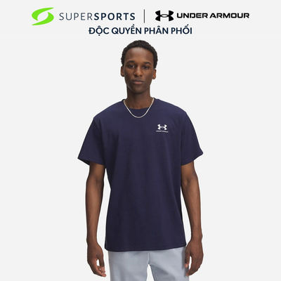 Áo Thun Nam Under Armour Logo Embroidered Heavyweight Short Sleeve - 1373997-411
