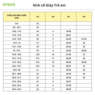 [INACTIVE] Giày Clog Trẻ Em Crocs Classic - 206991-5DK