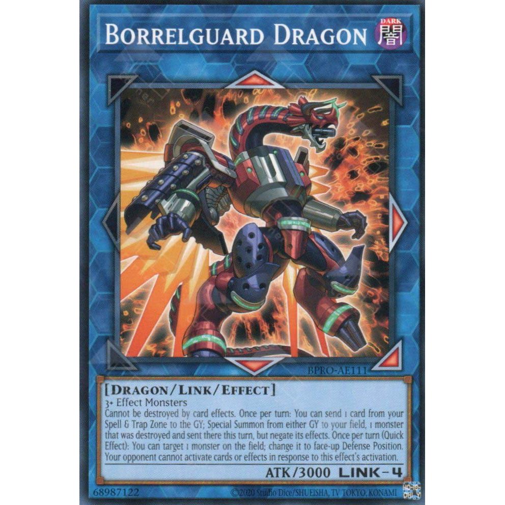 [ Bài Yugioh Chính Hãng ] BPRO-AE111 Borrelguard Dragon - Common