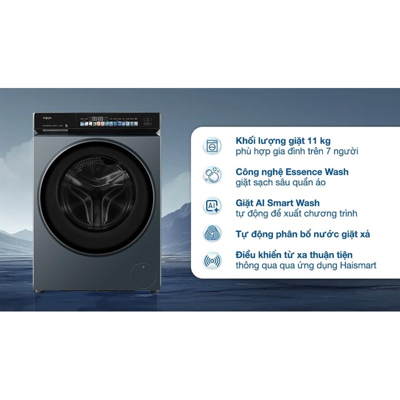Máy giặt Aqua Inverter 10 kg AW10-BD4377U1L(GN) 2025 - VIỆT NAM Bảo hành chính hãng