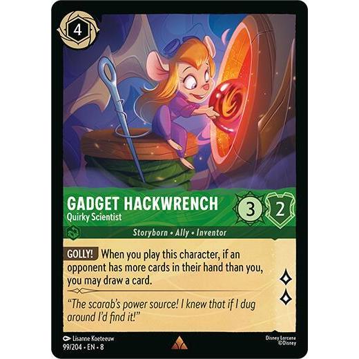 Disney Lorcana ~Reign of Jafar~ Gadget Hackwrench - Quirky Scientist (99/204)