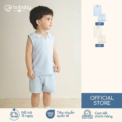 BU Baby Bộ sát nách Siro thoáng mát dễ vận động | Quần áo sơ sinh cao cấp mềm mịn | IVC144300