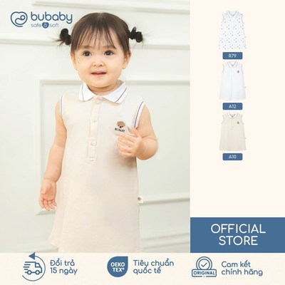 BU Baby Váy liền Ponie sát nách bé gái từ 7 đến 25 kg |Quần áo thời trang cao cấp mềm mịn |PPN546000
