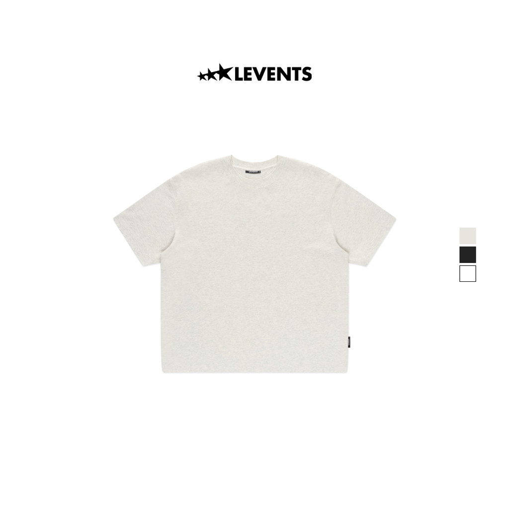 Áo Thun Trơn Levents Blank Semi-Oversized Tee 100% Cotton T-shirt