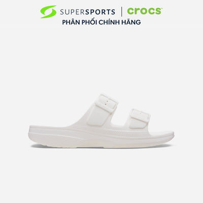 Dép Quai Ngang Nữ Crocs Saturday - Trắng - 213586-100 LS100