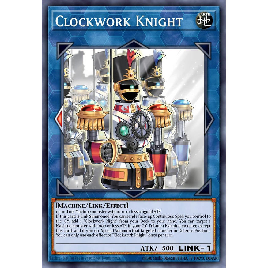 [Yugioh Funny Shop] 1 lá thẻ bài RA05-EN058 - Clockwork Knight - Collector Rare