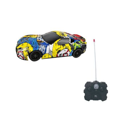Đồ Chơi Siêu Xe Đua Graffiti Đường Phố Điều Khiển Từ Xa (Vàng) VECTO VT59920A