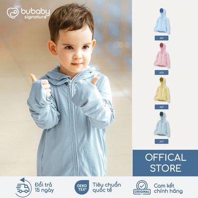 BU Baby Signature Áo chống nắng Bamboo gấp gọn 2in1 | Quần áo sơ sinh cao cấp mềm mịn | SBB300041