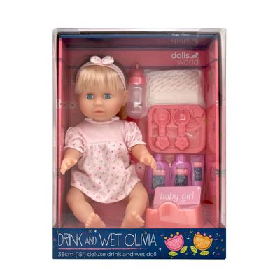 Đồ Chơi Búp Bê - Olivia Uống Nước Và Đi Bô DOLLSWORLD DW78402