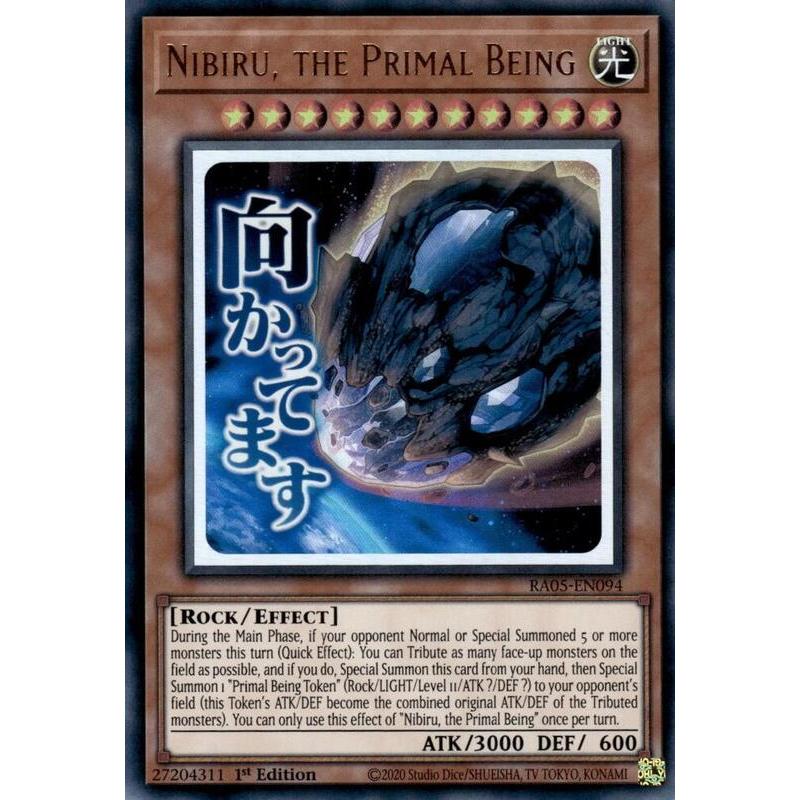[Alan Yugioh Shop] Bài Yugioh Chính Hãng - Nibiru, the Primal Being (Stamp Edition) - RA05-EN094 - U
