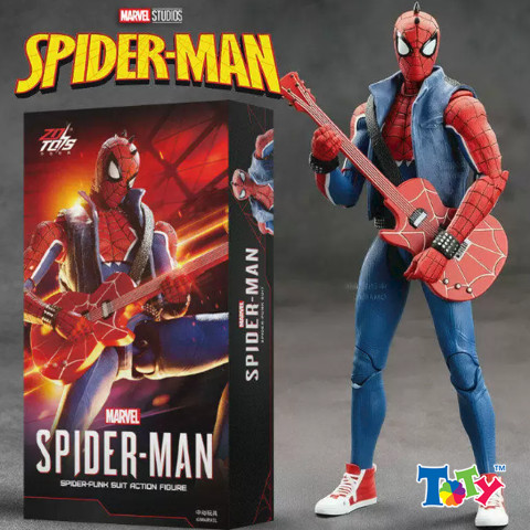 [CHÍNH HÃNG] Mô hình trang trí - Marvel - Spider Man - Spider Punk - ZD Toys - ZC49